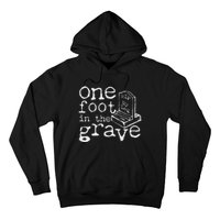 Leg Ampu One Foot In The Grave Missing Leg Hoodie