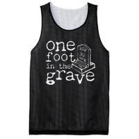 Leg Ampu One Foot In The Grave Missing Leg Mesh Reversible Basketball Jersey Tank