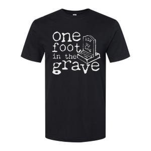 Leg Ampu One Foot In The Grave Missing Leg Softstyle CVC T-Shirt