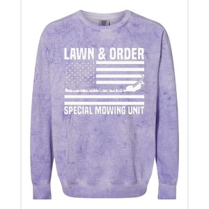 Lawn and order special mowing unit lawn mowing Colorblast Crewneck Sweatshirt