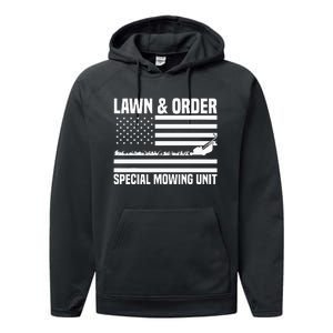 Lawn and order special mowing unit lawn mowing Performance Fleece Hoodie