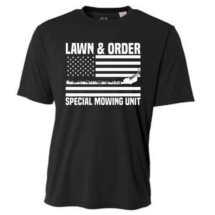 Lawn and order special mowing unit lawn mowing Cooling Performance Crew T-Shirt