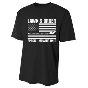 Lawn and order special mowing unit lawn mowing Performance Sprint T-Shirt