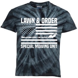 Lawn and order special mowing unit lawn mowing Kids Tie-Dye T-Shirt