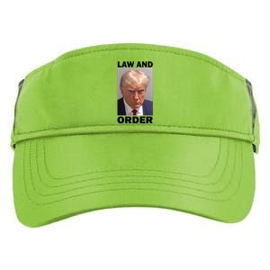 Law And Order Donald Trump Mugshot Adult Drive Performance Visor