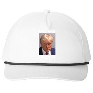 Law And Order Donald Trump Mugshot Snapback Five-Panel Rope Hat