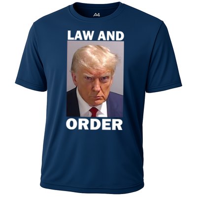 Law And Order Donald Trump Mugshot Performance Shirt