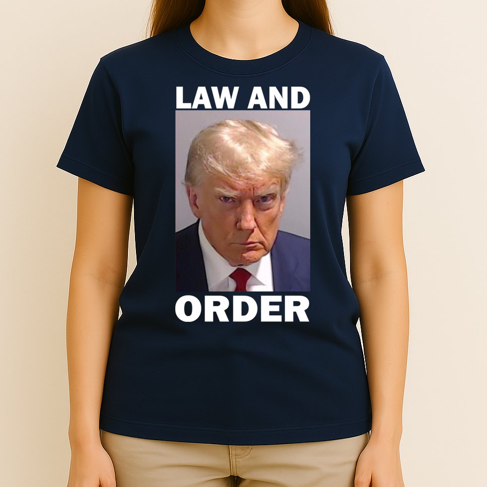 Law And Order Donald Trump Mugshot T-Shirt