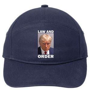 Law And Order Donald Trump Mugshot 7-Panel Snapback Hat