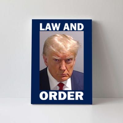 Law And Order Donald Trump Mugshot Canvas