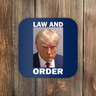 Law And Order Donald Trump Mugshot Coaster