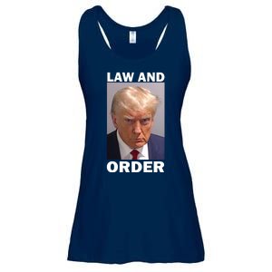 Law And Order Donald Trump Mugshot Ladies Essential Flowy Tank