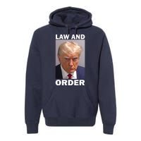 Law And Order Donald Trump Mugshot Premium Hoodie