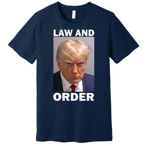 Law And Order Donald Trump Mugshot Premium T-Shirt