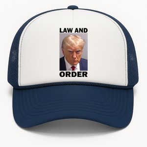 Law And Order Donald Trump Mugshot Trucker Hat