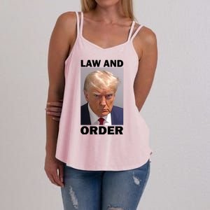 Law And Order Donald Trump Mugshot Women's Strappy Tank