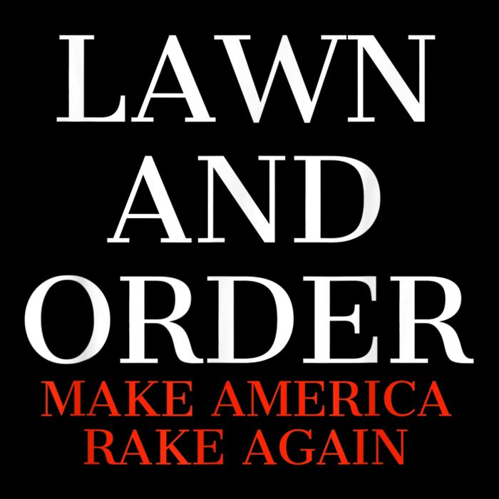 Lawn And Order - Make America Rake Again Stripe Pom Pom Beanie