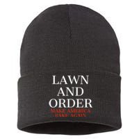 Lawn And Order - Make America Rake Again Sustainable Knit Beanie