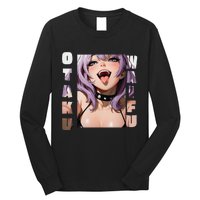 Lewd Anime Otaku Waifu Anime Manga Hentai Face Gift Long Sleeve Shirt