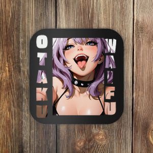 Lewd Anime Otaku Waifu Anime Manga Hentai Face Gift Coaster