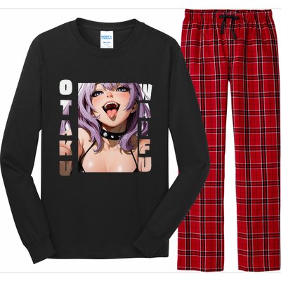 Lewd Anime Otaku Waifu Anime Manga Hentai Face Gift Long Sleeve Pajama Set