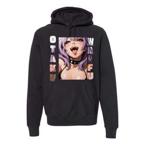 Lewd Anime Otaku Waifu Anime Manga Hentai Face Gift Premium Hoodie