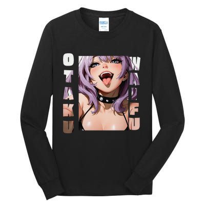 Lewd Anime Otaku Waifu Anime Manga Hentai Face Gift Tall Long Sleeve T-Shirt