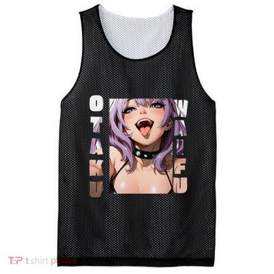 Lewd Anime Otaku Waifu Anime Manga Hentai Face Gift Mesh Reversible Basketball Jersey Tank