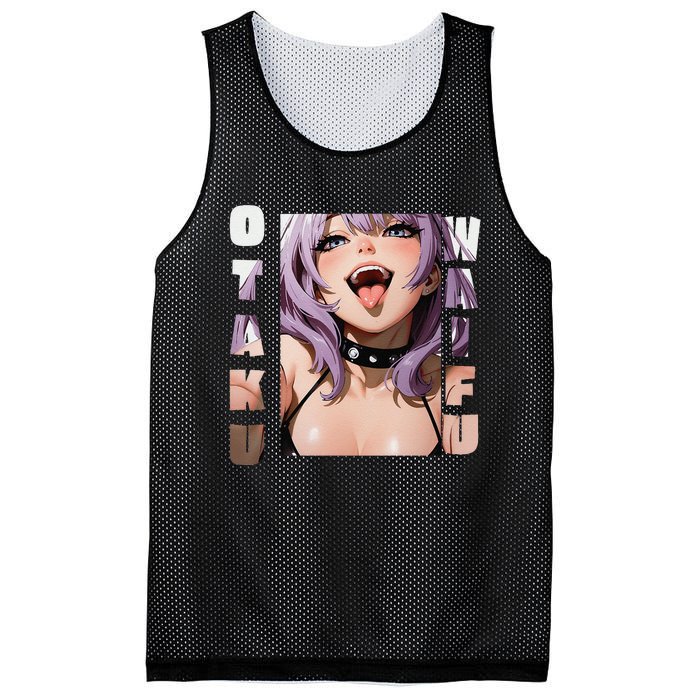 Lewd Anime Otaku Waifu Anime Manga Hentai Face Gift Mesh Reversible Basketball Jersey Tank