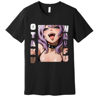 Lewd Anime Otaku Waifu Anime Manga Hentai Face Gift Premium T-Shirt