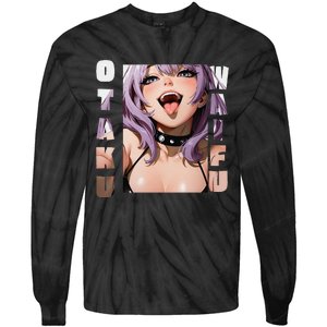 Lewd Anime Otaku Waifu Anime Manga Hentai Face Gift Tie-Dye Long Sleeve Shirt