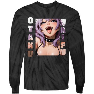 Lewd Anime Otaku Waifu Anime Manga Hentai Face Gift Tie-Dye Long Sleeve Shirt