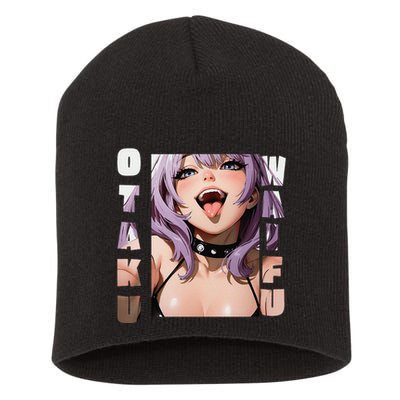 Lewd Anime Otaku Waifu Anime Manga Hentai Face Gift Short Acrylic Beanie