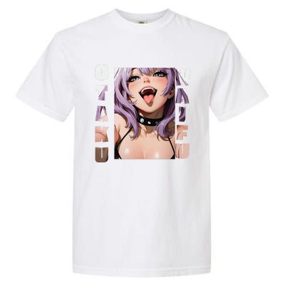 Lewd Anime Otaku Waifu Anime Manga Hentai Face Gift Garment-Dyed Heavyweight T-Shirt