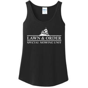 Lawn And Order Special Mowing Unit Funny Lawn Mower Novelty Ladies Essential Tank