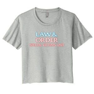 Law And Order: Special Victims Unit Funny Gift Women's Crop Top Tee