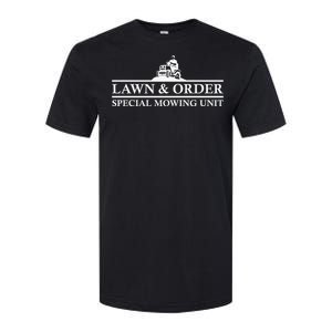 Lawn And Order Special Mowing Unit Funny Lawn Softstyle CVC T-Shirt