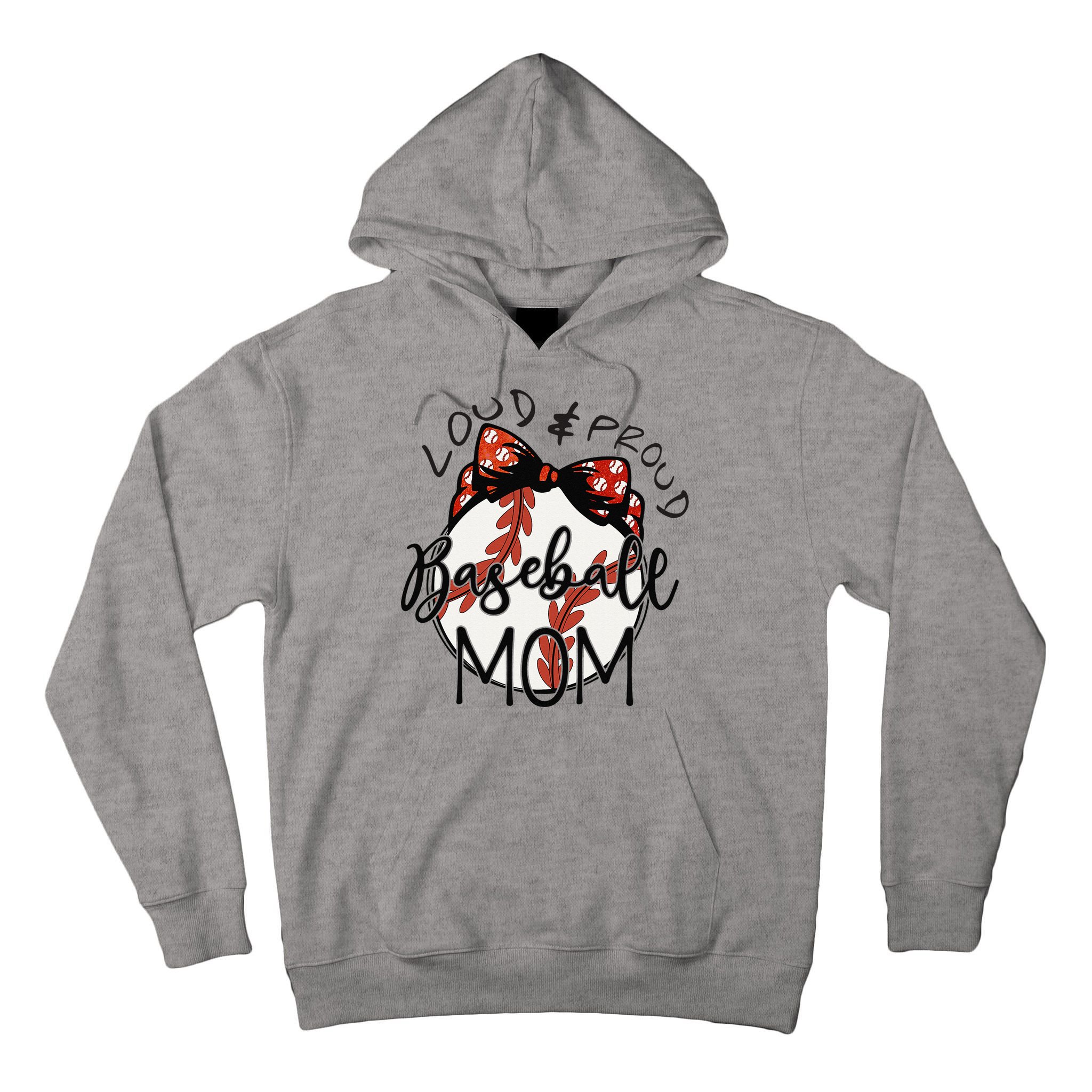 Loud And Proud Baseball Mom Funny Baseball Mother's Day Tall Hoodie