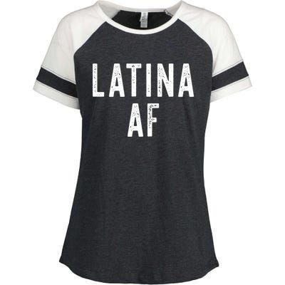 Latina Af Proud Immigrant Feminist Clothing Spanglish Gift Enza Ladies Jersey Colorblock Tee