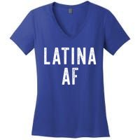 Latina Af Proud Immigrant Feminist Clothing Spanglish Gift Women's V-Neck T-Shirt