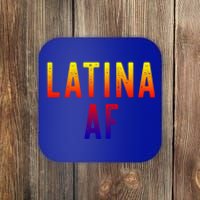 Latina Af Proud Immigrant Feminist Clothing Spanglish Gift Coaster