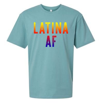 Latina Af Proud Immigrant Feminist Clothing Spanglish Gift Sueded Cloud Jersey T-Shirt