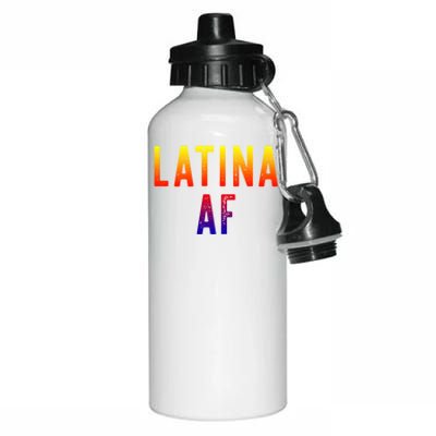 Latina Af Proud Immigrant Feminist Clothing Spanglish Gift Aluminum Water Bottle