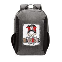 Loud And Proud Baseball Mom Messy Bun Bleached Vector Backpack