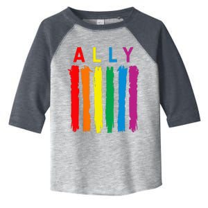 LGBT Ally Pride Rainbow Proud Ally Toddler Fine Jersey T-Shirt