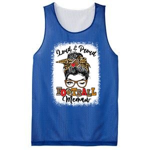 Loud And Proud Football Memaw Messy Bun Bleached Gift Mesh Reversible Basketball Jersey Tank