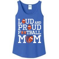 Loud And Proud Football Mom Game Season Vintage Football Gift Ladies Essential Tank