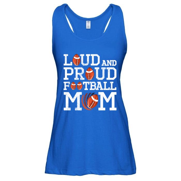 Loud And Proud Football Mom Game Season Vintage Football Gift Ladies Essential Flowy Tank