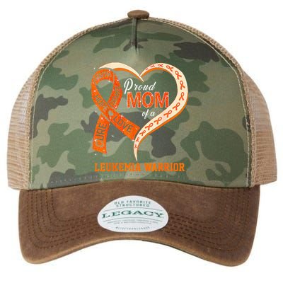 Leukemia Awareness Proud Mom Of A Leukemia Warrior Legacy Tie Dye Trucker Hat