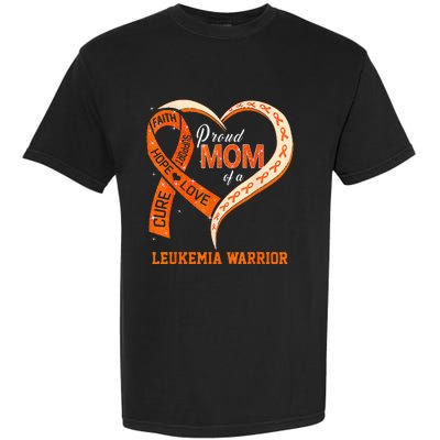 Leukemia Awareness Proud Mom Of A Leukemia Warrior Garment-Dyed Heavyweight T-Shirt